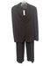 Marlowe Size 4 Brown Wool Blend Textured Single Breasted Blazer Pant Set Brown / 4