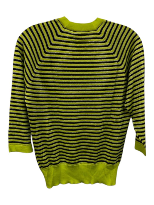 Marlowe Size XS Green, Black, Silver Cashmere Blend Metallic Thread Sweater Green, Black, Silver / XS