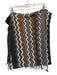 Missoni Brown, Gray, Black Acrylic Blend Fringe Long Chevron Wide scarf Brown, Gray, Black