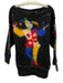 Selina Size L Black & Multi Mohair Blend Fuzzy jester Sweater Black & Multi / L