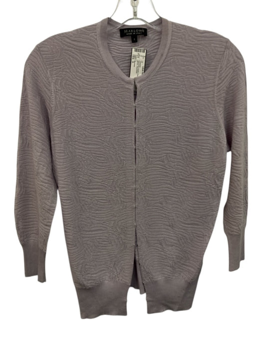 Marlowe Size S Lavender Purple Cashmere Blend Hook & Eye Sweater Lavender Purple / S