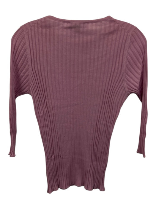 Marlowe Size XS Pink cashmere silk blend Ribbed Knit 3/4 Sleeve Sweater Pink / XS