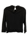 Marlowe Size XS Black cashmere silk blend Ribbon Detail Keyhole Back Sweater Black / XS