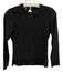 Marlowe Size XS Black cashmere silk blend Ribbon Detail Keyhole Back Sweater Black / XS