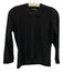 Marlowe Size XS Black cashmere silk blend Ribbed Trim Round Neck Cardigan Black / XS