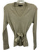 Marlowe Size S Beige cashmere silk blend Ribbed Long Sleeve Tie Sweater Beige / S