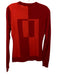 Jason Wu Size S Red Wool Geometric Crewneck Sweater Red / S