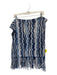 Missoni White, Blue, Gray Wool Blend Chevron Wide Long scarf White, Blue, Gray