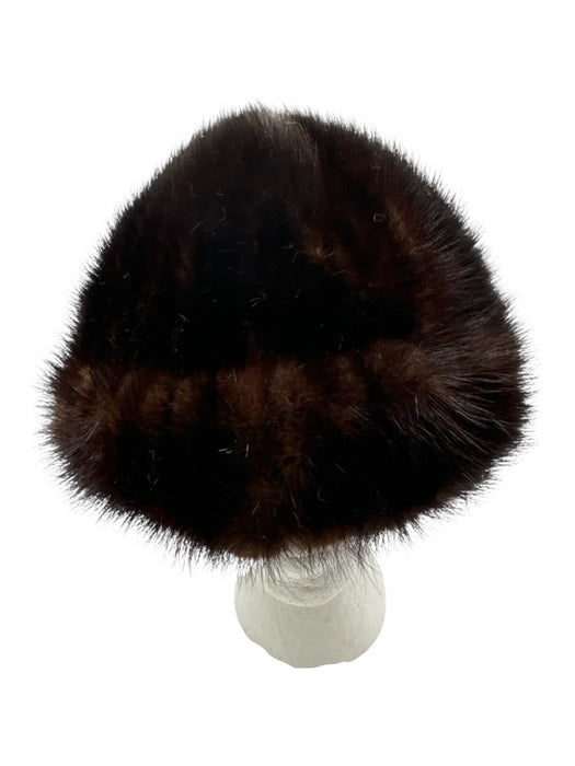 No Brand Brown Fur Mink Winter Hat Brown / No size
