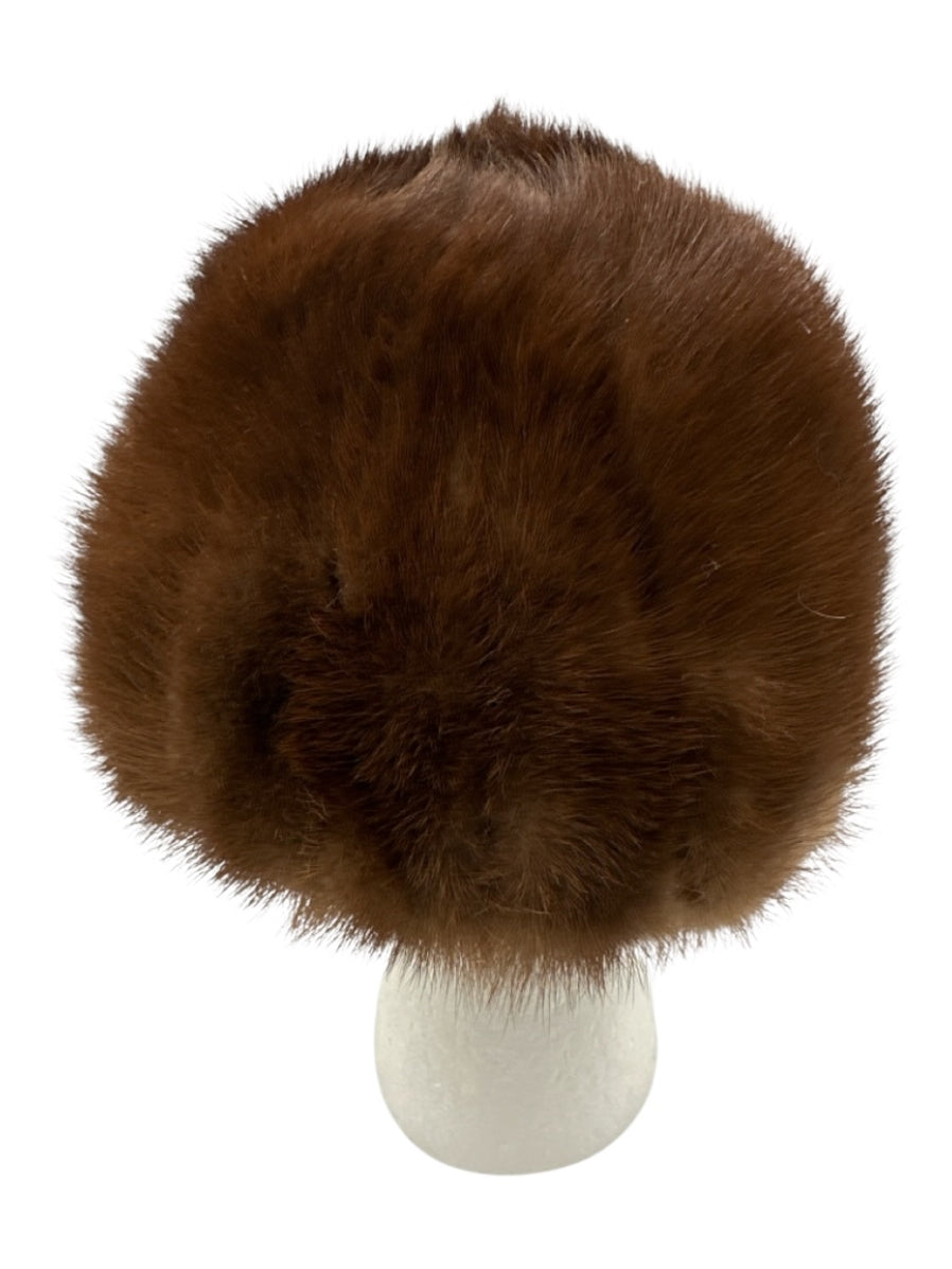 Marche Brown Mink Fur Vintage Winter Hat — Labels Resale Boutique