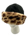 Annie Chouinard Leopard Print Suede Shearling Leopard Vintage Winter Hat Leopard Print / One Size