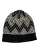 Missoni black cream gold Wool Zig Zag Knit Hat black cream gold / One Size