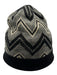 Missoni black cream gold Wool Zig Zag Knit Hat black cream gold / One Size