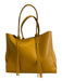 Lanvin Yellow Leather Fringe Tote Bag Yellow / Large