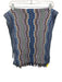 Missoni Blue, Purple, Green Fringe Shimmer Chevron scarf Blue, Purple, Green