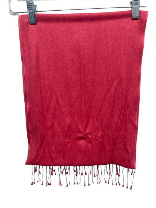 Kumari Coral Print Pashmina & Silk Fringe Pashmina scarf Coral Print