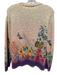 Etro Size S / 40 Yellow, Pink, Purple Cotton Blend Knit Floral Crew Neck Sweater Yellow, Pink, Purple / S / 40
