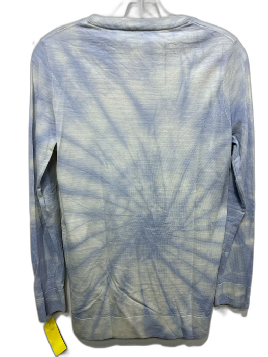 Stella McCartney Size 36 Beige & Blue Wool Blend Tie Dye Long Sleeve Sweater Beige & Blue / 36