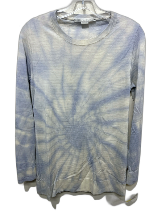 Stella McCartney Size 36 Beige & Blue Wool Blend Tie Dye Long Sleeve Sweater Beige & Blue / 36