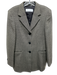 Max Mara Size 8 Black & Beige Wool Blend 3 Button Long Sleeve Blazer Jacket Black & Beige / 8