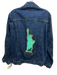 The Met Size S Blue & Green Cotton Denim Pockets Statue of Liberty Jacket Blue & Green / S