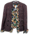 Dolce & Gabbana Size S / 42 Purple, Orange, Black Wool Blend Abstract Jacket Purple, Orange, Black / S / 42