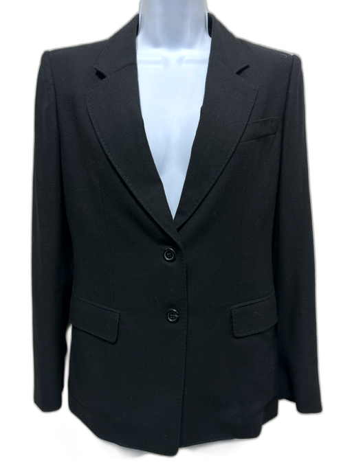 Yves Saint Laurent Size S / 36 Black Cashmere Long Sleeve Blazer Jacket Black / S / 36