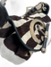 Christian Dior Dark Brown & Cream Print Cowhide Ponyhair Zebra Stripe Toggle Bag Dark Brown & Cream Print / S