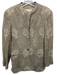 Giorgio Armani Size 4 / 38 Brown & Taupe Acetate Floral Abstract Blazer Jacket Brown & Taupe / 4 / 38