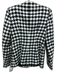Zara Size S Black & White Print Houndstooth Long Sleeve Jacket Black & White Print / S