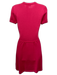 Red Valentino Size S Pink Virgin Wool Bow Waist Detail Short Sleeve Dress Pink / S
