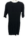 M Missoni Size S / 40 Black Polyester Textured 3/4 Sleeve Below the Knee Dress Black / S / 40