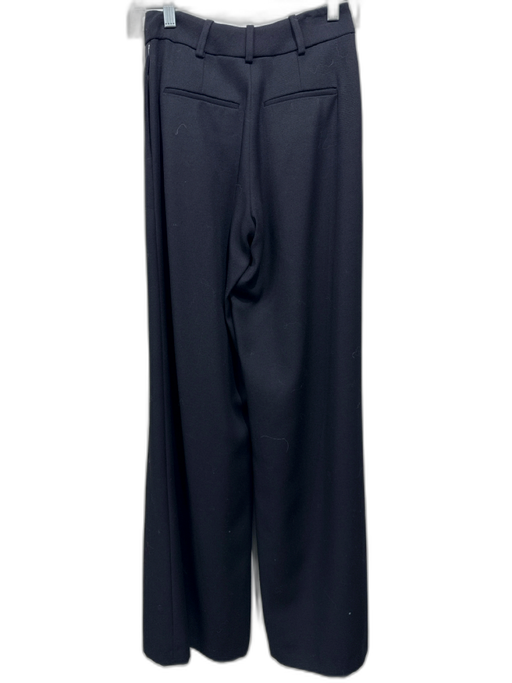 Chanel Size S / 34 Black Wool Wide Leg Trouser High Rise Pants Black / S / 34