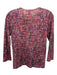 Escada Size XS Pink & Purple Print Virgin Wool Blend Button Down Cardigan Pink & Purple Print / XS