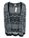 M Missoni Size S / 40 Black, Gray, White Cotton Open Front Chevron Cardigan Black, Gray, White / S / 40