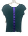 Giorgio Armani Size S / 38 Green & Purple Viscose One Stripe Cap Sleeve Top Green & Purple / S / 38