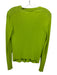Max Mara Size S Lime Green Viscose Long Sleeve Thin Knit Cardigan Lime Green / S