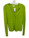 Max Mara Size S Lime Green Viscose Long Sleeve Thin Knit Cardigan Lime Green / S