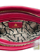 Lanvin Fuchsia Pink Leather Zip Top Keychain Wallet Wristlet Fuchsia Pink / Small