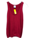 Red Valentino Size S Red Cotton & Cashmere Scoop Neck Sleeveless Tank Top Red / S