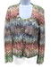 Missoni Size S Pink, Green, Multi Rayon Chevron Long Sleeve Skirt Set Pink, Green, Multi / S