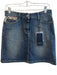 Burberry Size 6 Medium Wash Cotton Denim Zip Fly 5 Pocket Silver hardware Skirt Medium Wash / 6