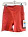 Vuori Size S Orange Polyester Blend High Rise Elastic Bike Shorts Shorts Orange / S