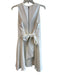 Alice + Olivia Size 6 White Polyester Blend Crew Neck Sleeveless Back Zip Dress White / 6