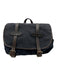 Filson Navy Blue Cotton & Leather Twill Buckle Close Flap Top Messenger Bag Navy Blue