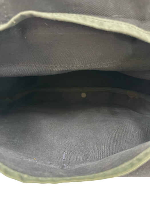 Filson Navy Blue Cotton & Leather Twill Buckle Close Flap Top Messenger Bag Navy Blue