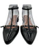 Souliers Sezane Shoe Size 38 Black Leather Upper Patent Strappy Pumps Black / 38