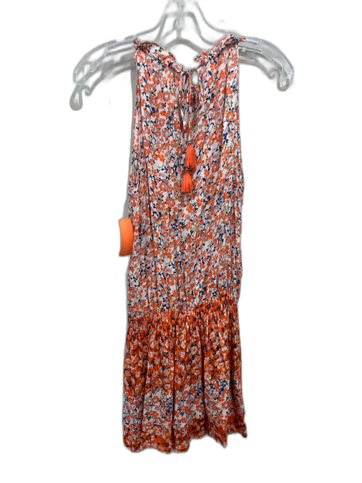 Ramy Brook Size Est M White, Orange & Blue Missing Fabric Tag Floral Dress White, Orange & Blue / Est M