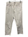 Agolde Size 26 White Cotton Denim Raw Hem Button Fly Straight Leg Jeans White / 26