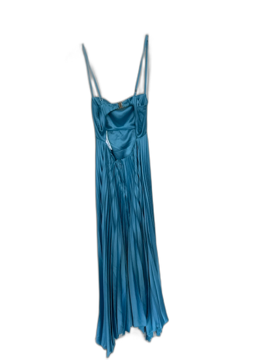 Abercrombie & Fitch Size XXSP Slate Blue Polyester Spaghetti Strap Maxi Dress Slate Blue / XXSP